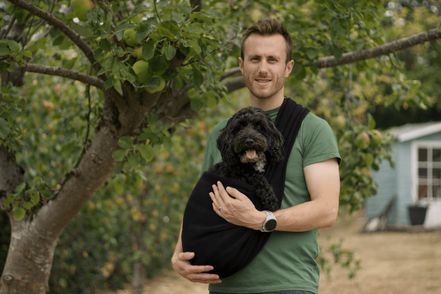 Longer Strap Fleece Dog Slings - Hugo and Ted