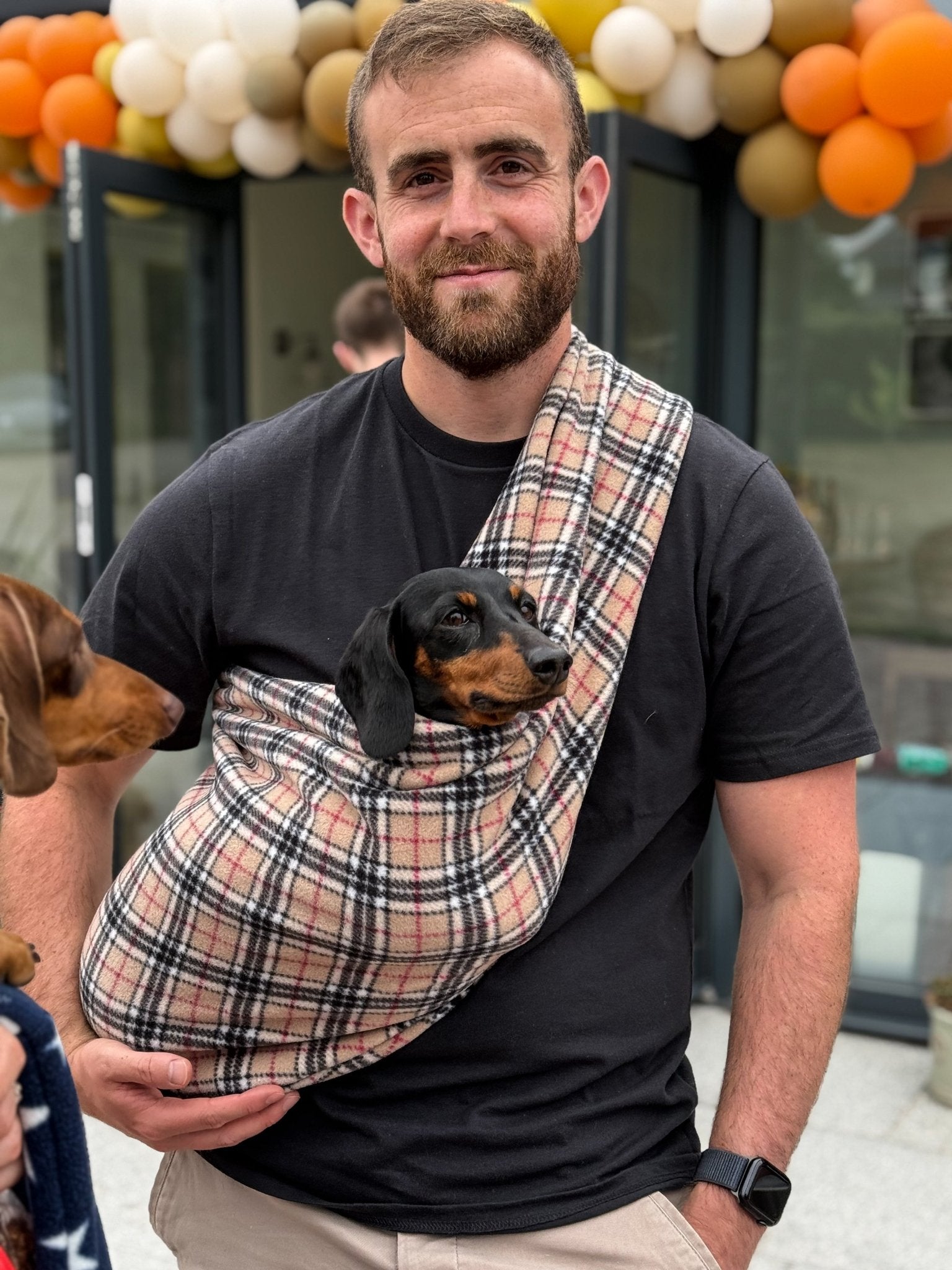 Longer Strap Fleece Dog Slings - Hugo and Ted