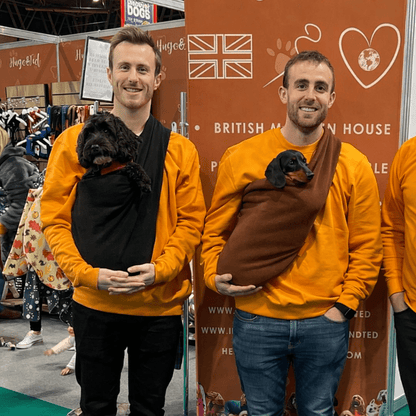 Longer Strap Fleece Dog Slings - Hugo and Ted