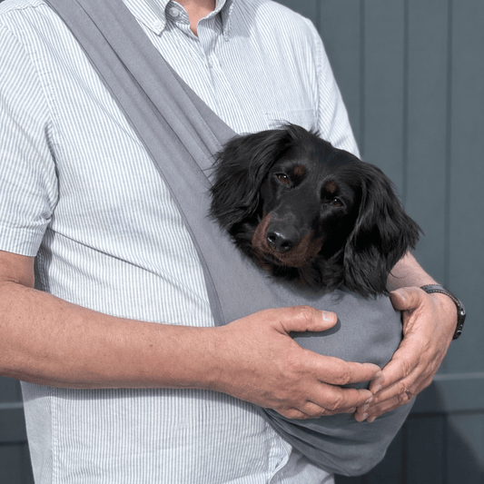Longer Strap Lite Jersey Dog Sling Carrier - Hugo and Ted