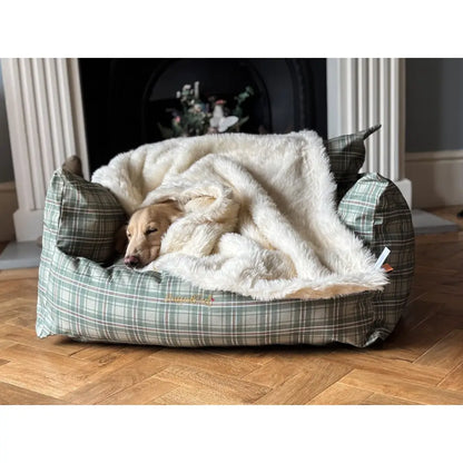 Luxe Bed Topper Blanket – Ultra - Soft Faux Fur Throw for Cozy Sleep & Stylish Bedding - Hugo and Ted
