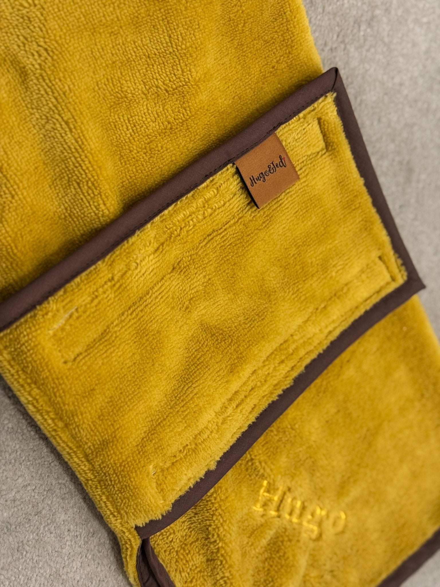 Luxury Bamboo Dog Drying Robe - Hugo and Ted