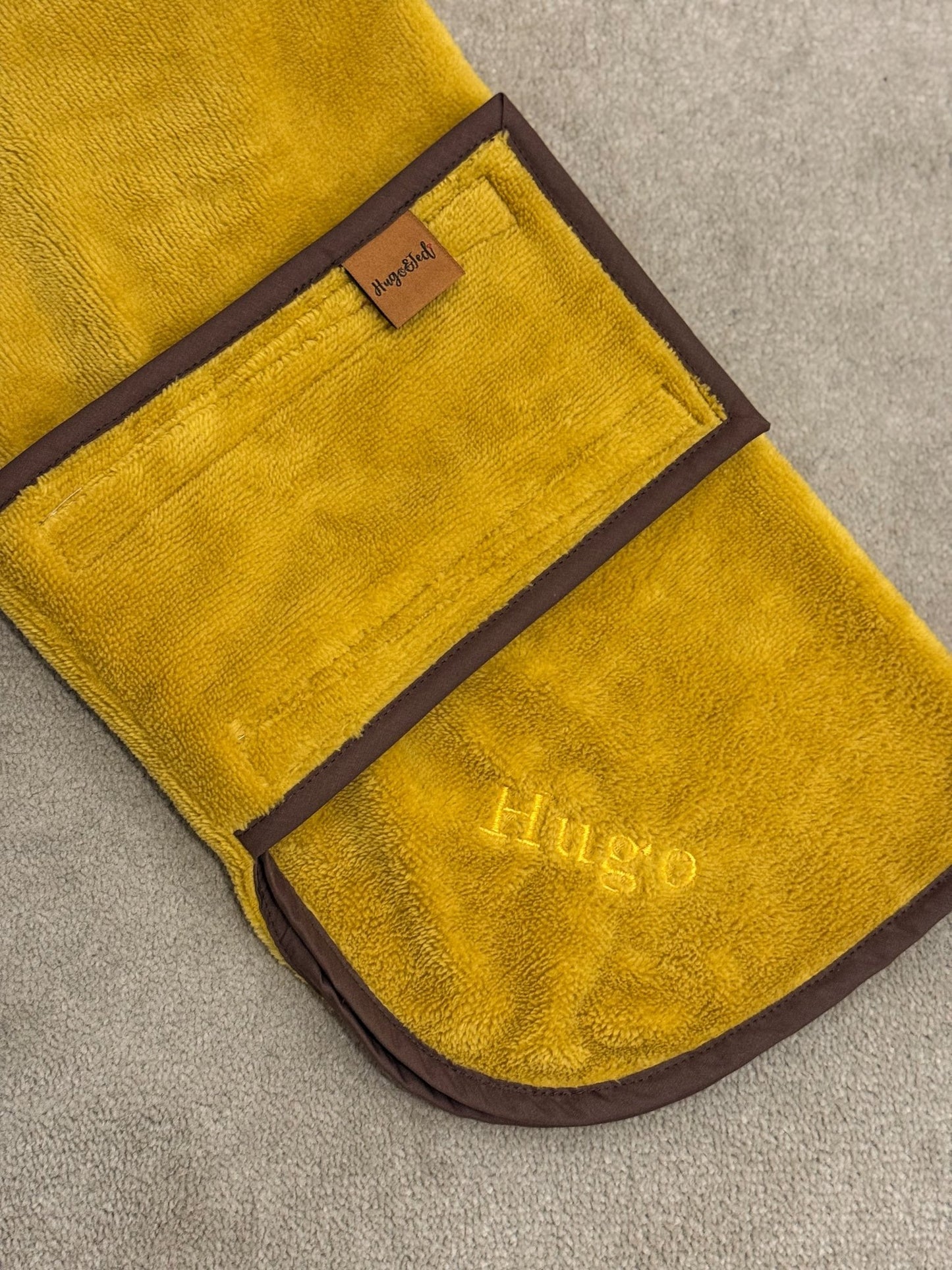 Luxury Bamboo Dog Drying Robe - Hugo and Ted