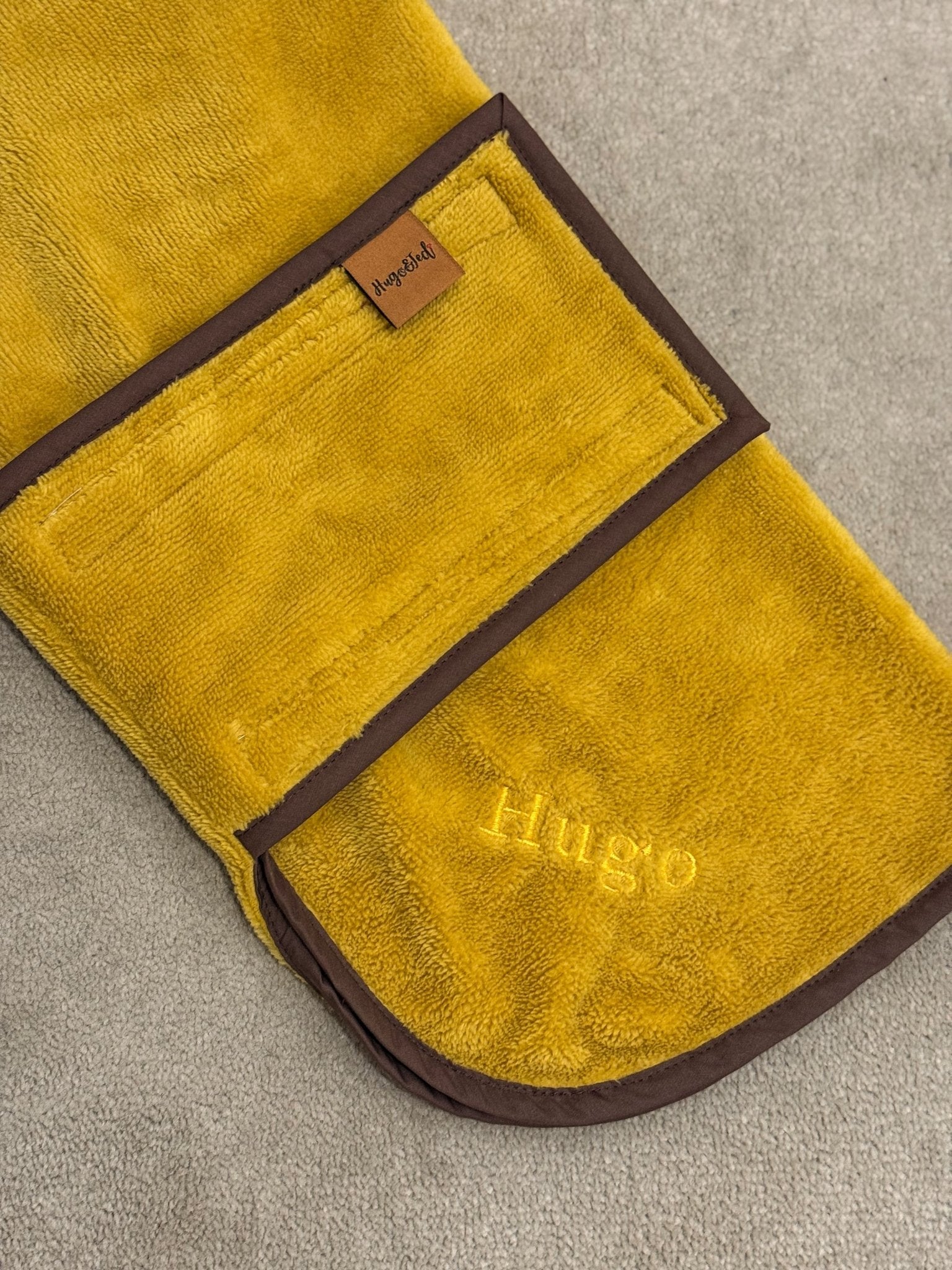 Luxury Bamboo Dog Drying Robe - Hugo and Ted
