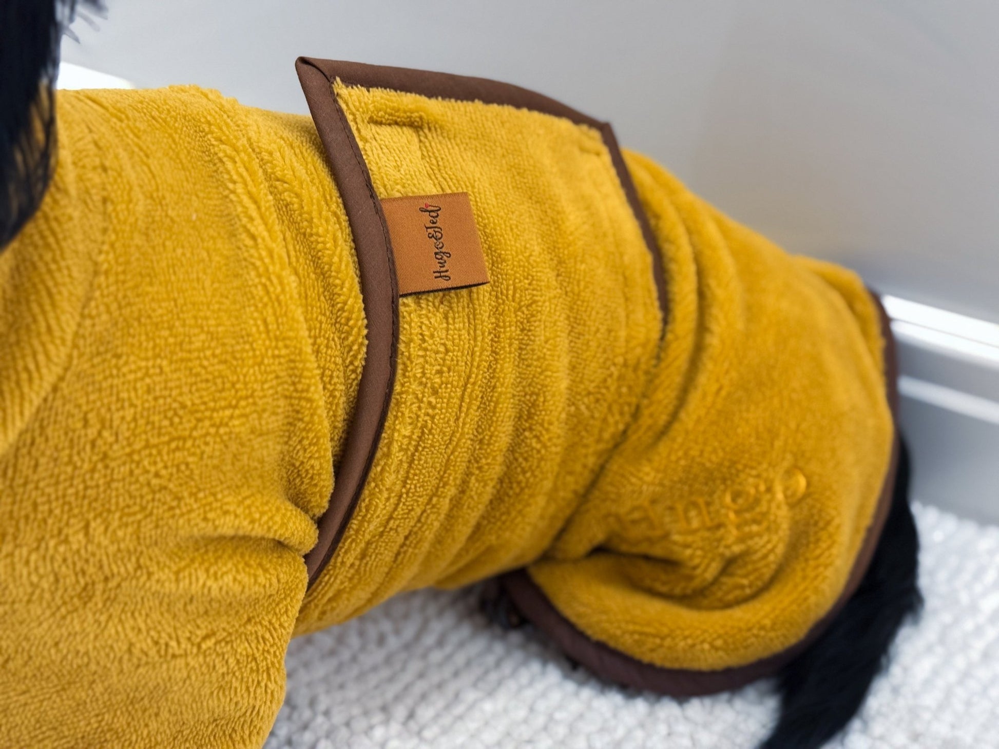 Luxury Bamboo Dog Drying Robe - Hugo and Ted