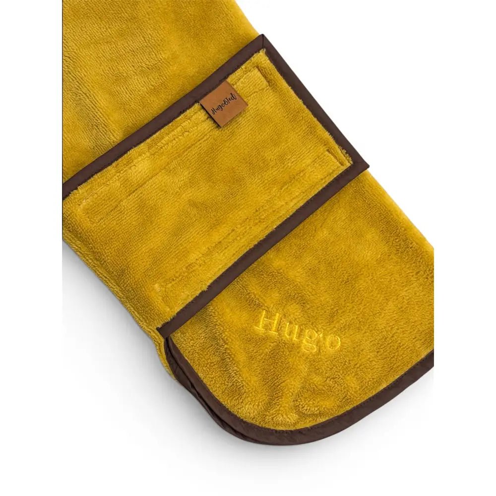 Luxury Bamboo Dog Drying Robe - Made to Measure, Personalised - Hugo and Ted