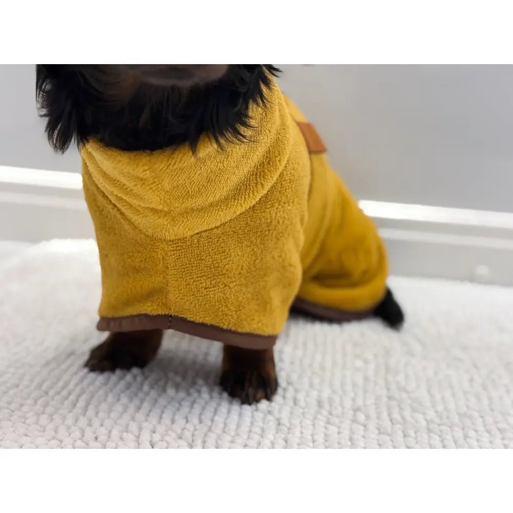 Luxury Bamboo Dog Drying Robe - Made to Measure, Personalised - Hugo and Ted
