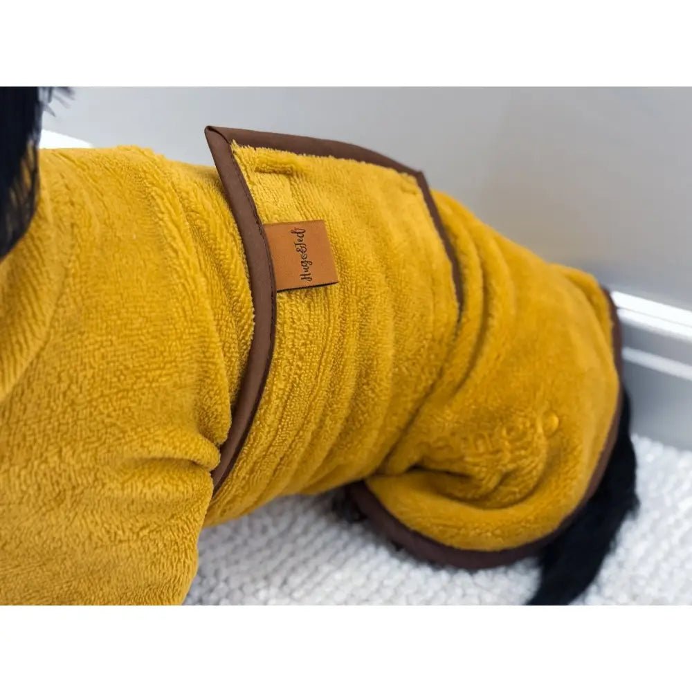 Luxury Bamboo Dog Drying Robe - Made to Measure, Personalised - Hugo and Ted
