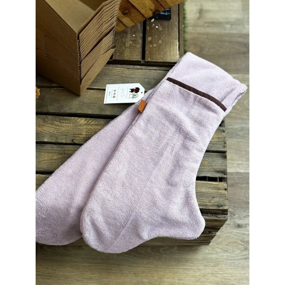 Luxury Personalised Bamboo Dog Drying Mittens - One Size - Hugo and Ted