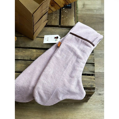 Luxury Personalised Bamboo Dog Drying Mittens - One Size - Hugo and Ted