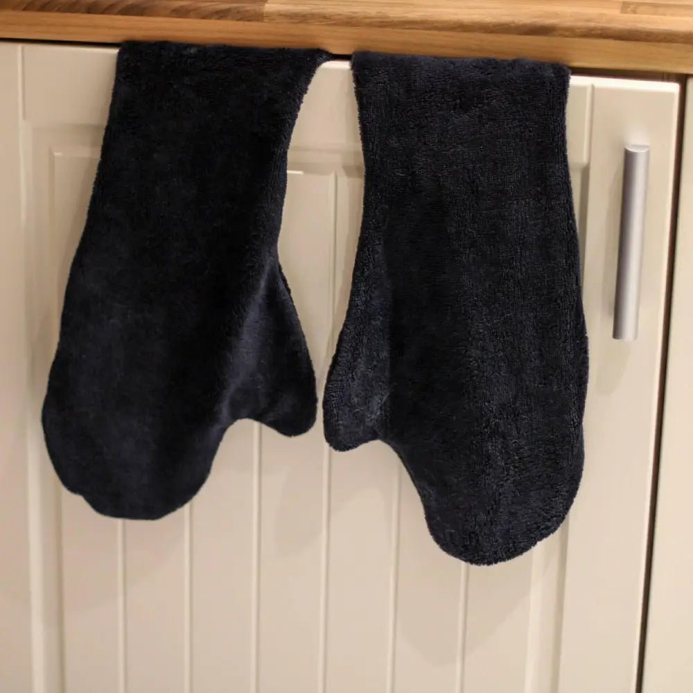 Luxury Personalised Bamboo Dog Drying Mittens - One Size - Hugo and Ted