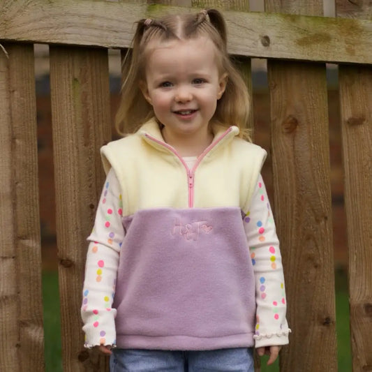 Mini Fleece Hooman 1/4 Zip Body Warmers - Hugo and Ted