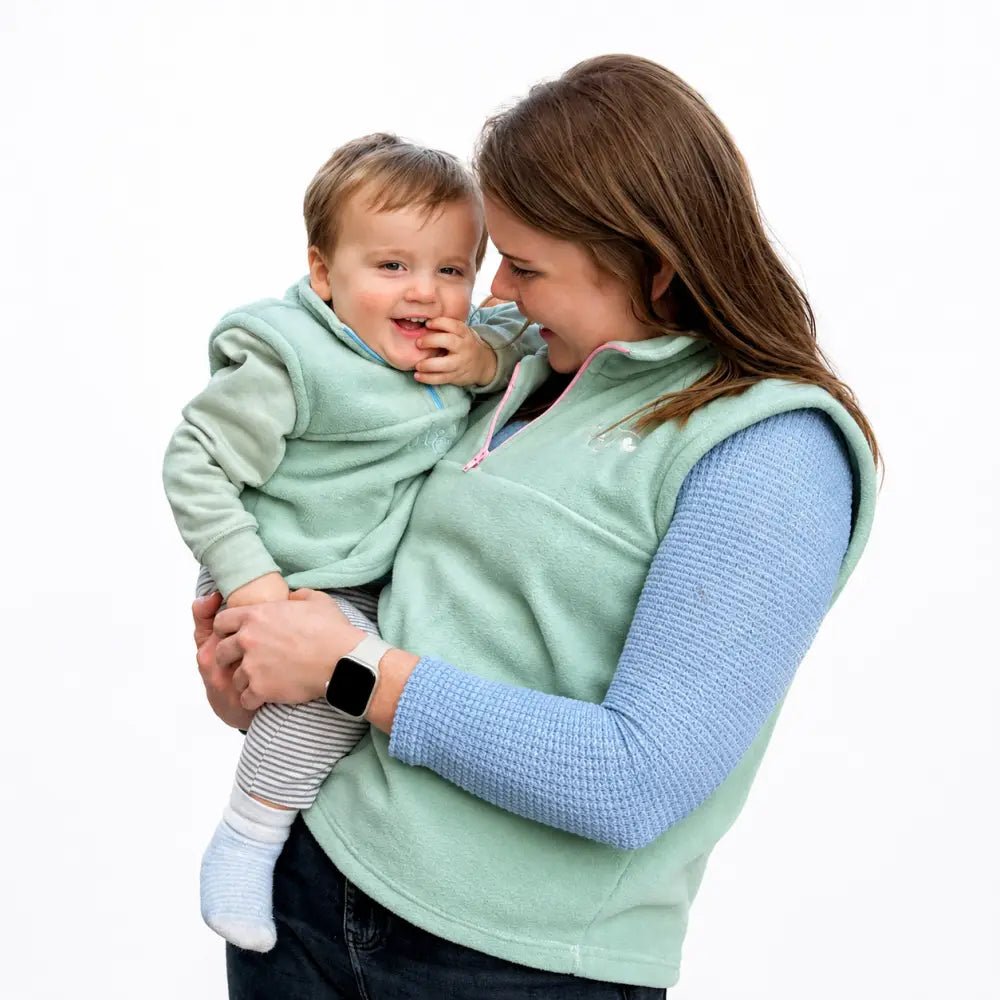 Mini Fleece Hooman 1/4 Zip Body Warmers - Hugo and Ted