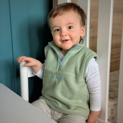 Mini Fleece Hooman 1/4 Zip Body Warmers - Hugo and Ted