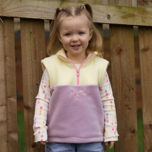 Mini Fleece Hooman 1/4 Zip Body Warmers - Hugo and Ted