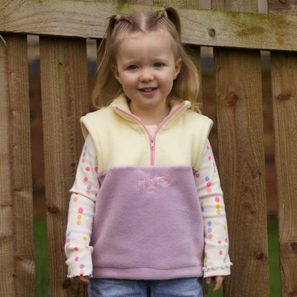 Mini Fleece Hooman 1/4 Zip Body Warmers - Hugo and Ted