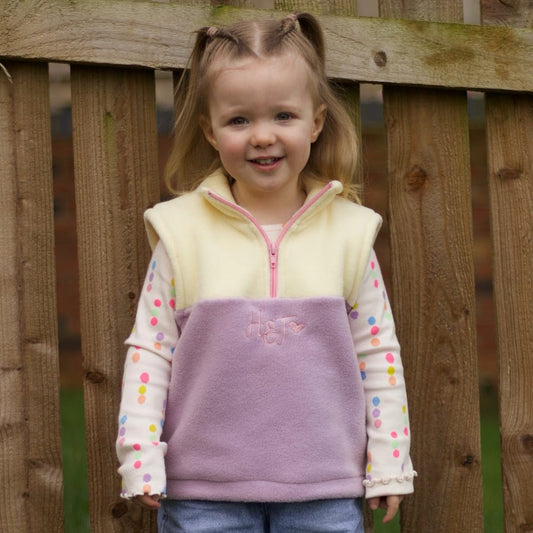 Mini Fleece Hooman 1/4 Zip Body Warmers - Hugo and Ted