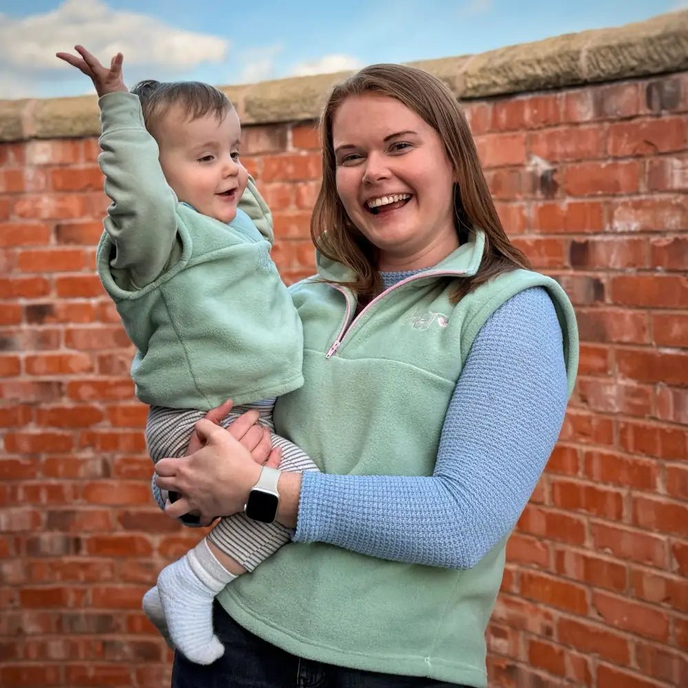 Mini Fleece Hooman 1/4 Zip Body Warmers - Hugo and Ted