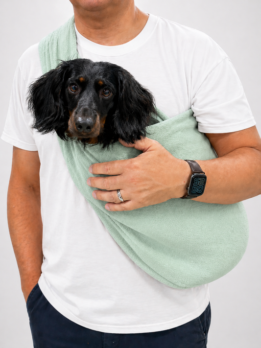 Pastel Collection Fleece Dog Sling Carrier - Multiple Sizes Made to Order