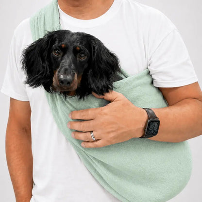 Pastel Collection Fleece Dog Sling Carrier - Ready to Ship - Hugo and Ted