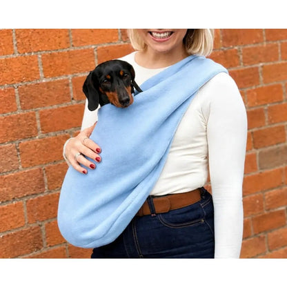 Pastel Collection Fleece Dog Sling Carrier - Ready to Ship - Hugo and Ted