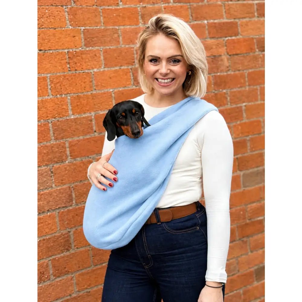 Pastel Collection Fleece Dog Sling Carrier - Ready to Ship - Hugo and Ted