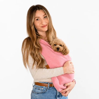 Pastel Collection Fleece Dog Sling Carrier - Ready to Ship - Hugo and Ted