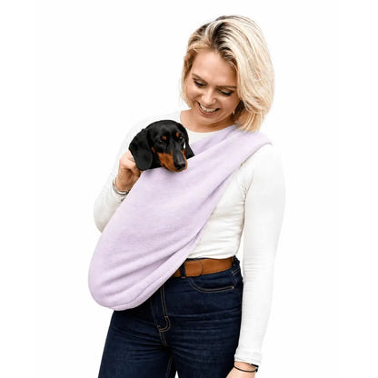Pastel Collection Fleece Dog Sling Carrier - Ready to Ship - Hugo and Ted