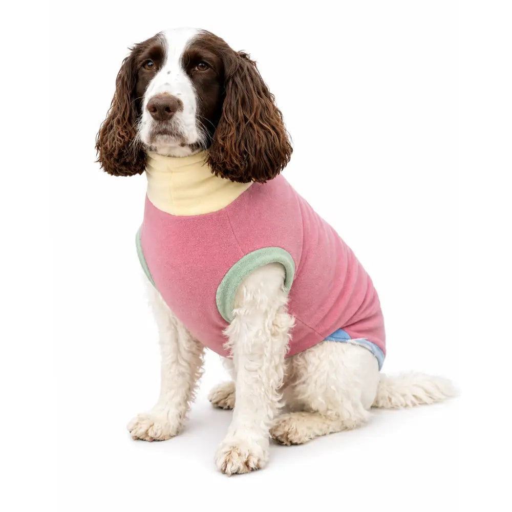 Pastel Collection Harlequin Fleece Dog Snuggle Jumper - Made to Measure