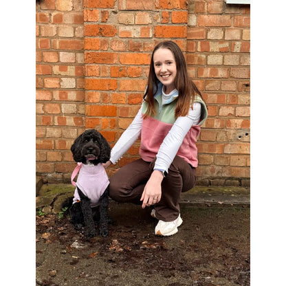 Pastel Collection Hooman Harlequin 1/4 Zip Body Warmers - Hugo and Ted