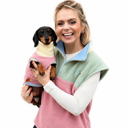 Pastel Collection Hooman Harlequin 1/4 Zip Body Warmers