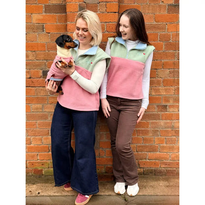 Pastel Collection Hooman Harlequin 1/4 Zip Body Warmers - Hugo and Ted