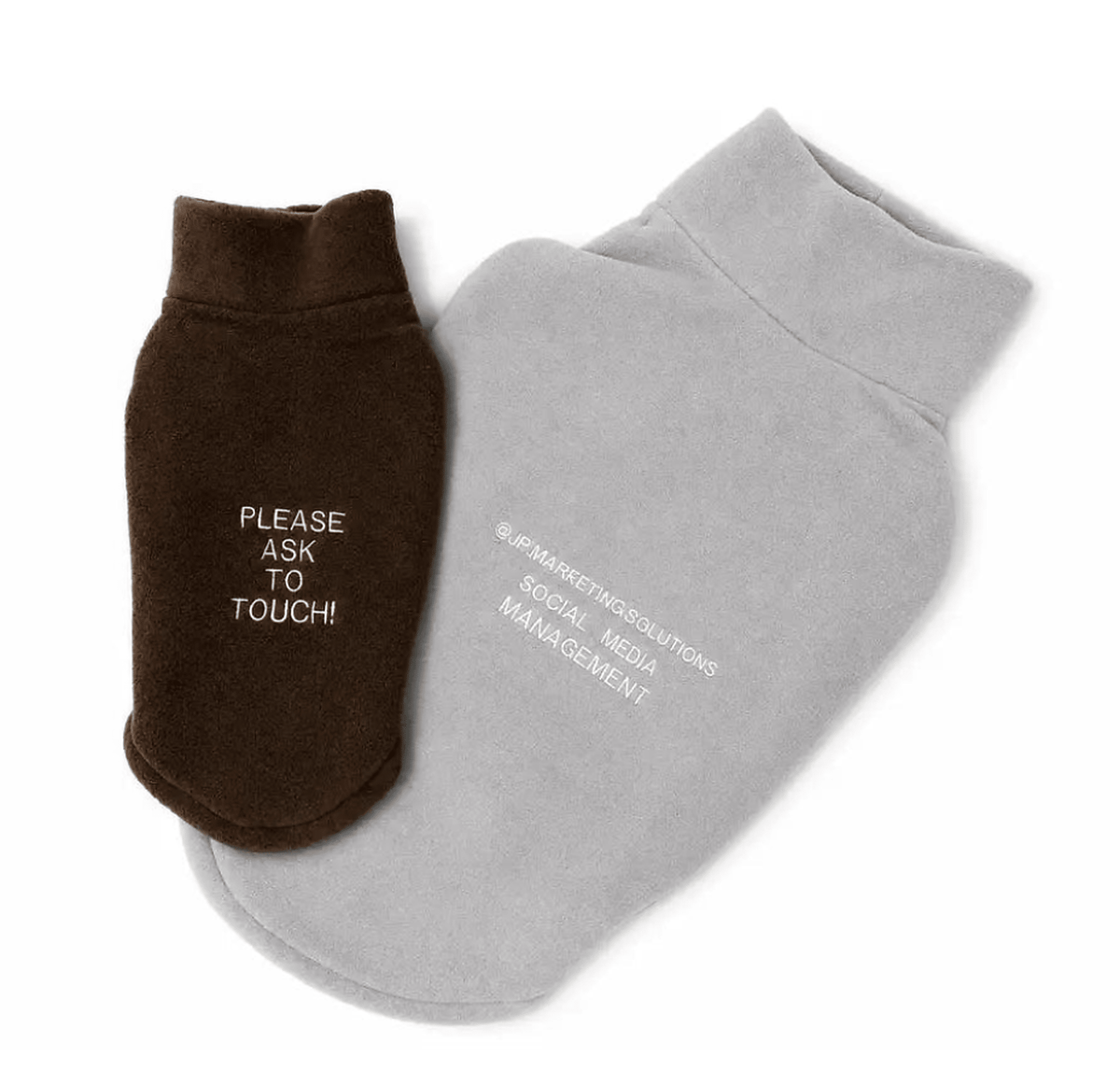 Pawblicity Personalised Fleece Dog Jumper - Ready Made - Hugo and Ted