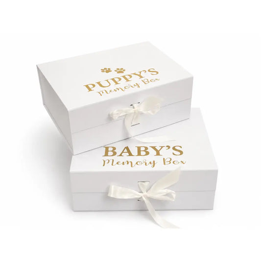 Personalised Dog Memory Box | Keepsake Box for Puppies & Dogs | Hugo and Ted