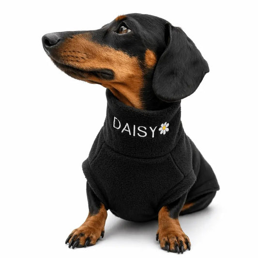 Personalised Fleece Dog Jumper - Made to Measure - Hugo and Ted