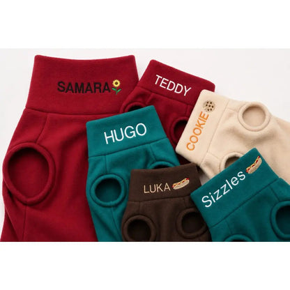 Personalised Fleece Dog Jumper - Made to Measure - Hugo and Ted