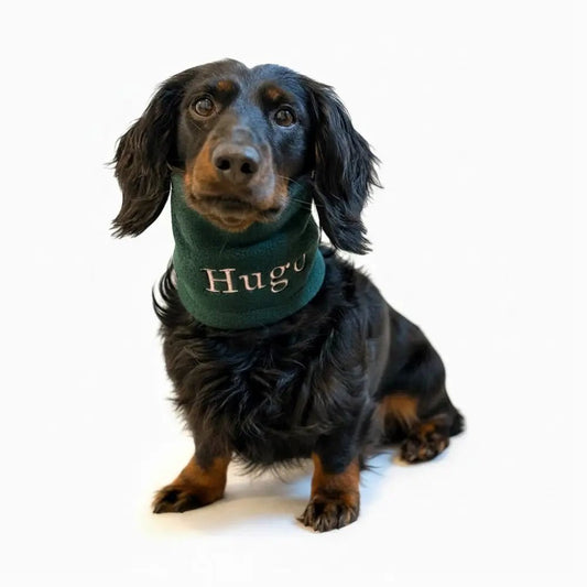 Personalised Fleece Dog Snood - 4 Sizes, Made to Order | Hugo and Ted - Hugo and Ted