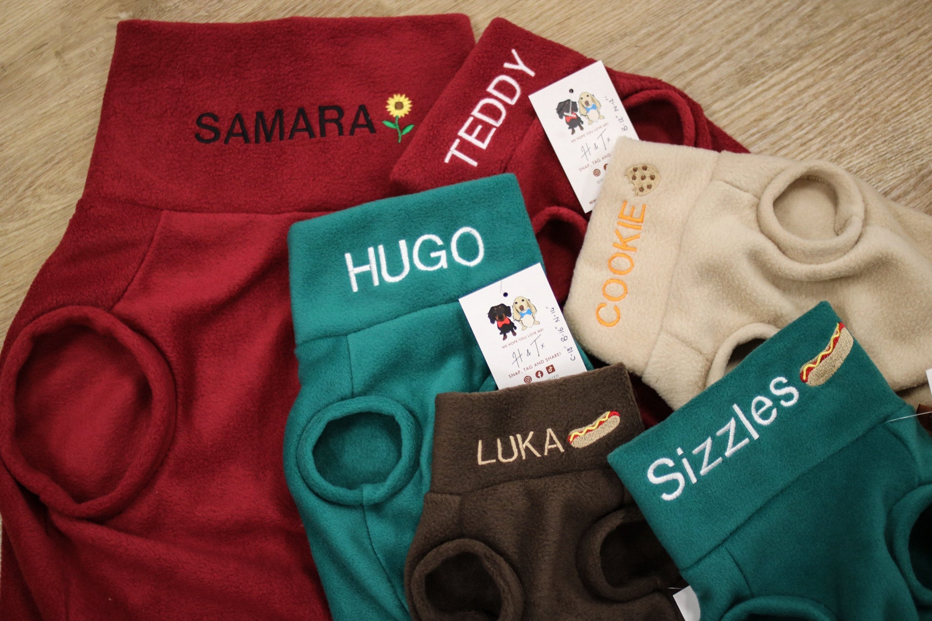 Personalised Fleece Snuggle Jumpers - Hugo and Ted