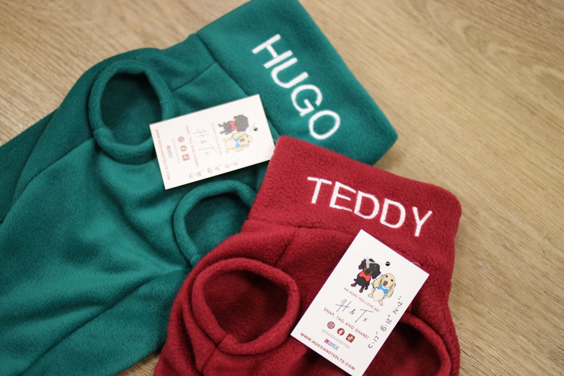 Personalised Fleece Snuggle Jumpers - Hugo and Ted