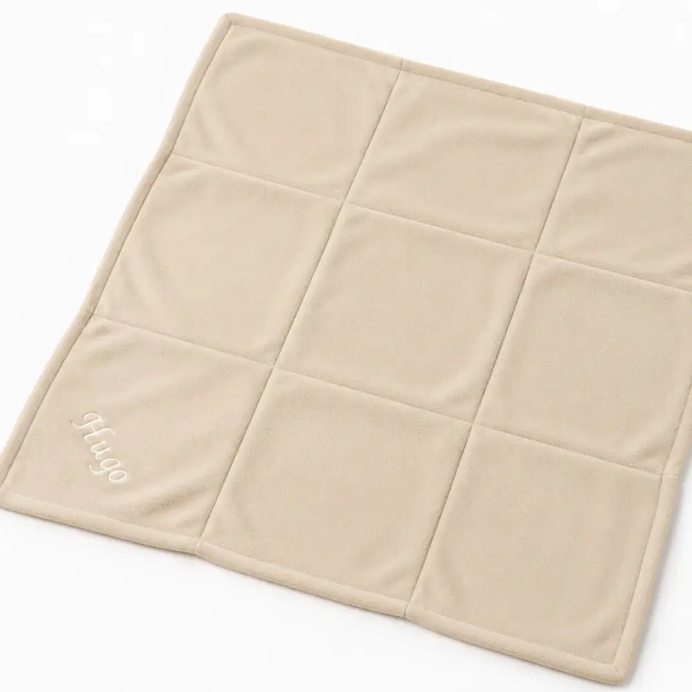 Personalised Puppy Blanket - Soft Fleece Dog Blanket - Hugo and Ted