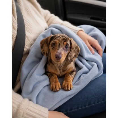 Personalised Puppy Blanket | Soft Fleece Dog Blanket | Hugo and Ted