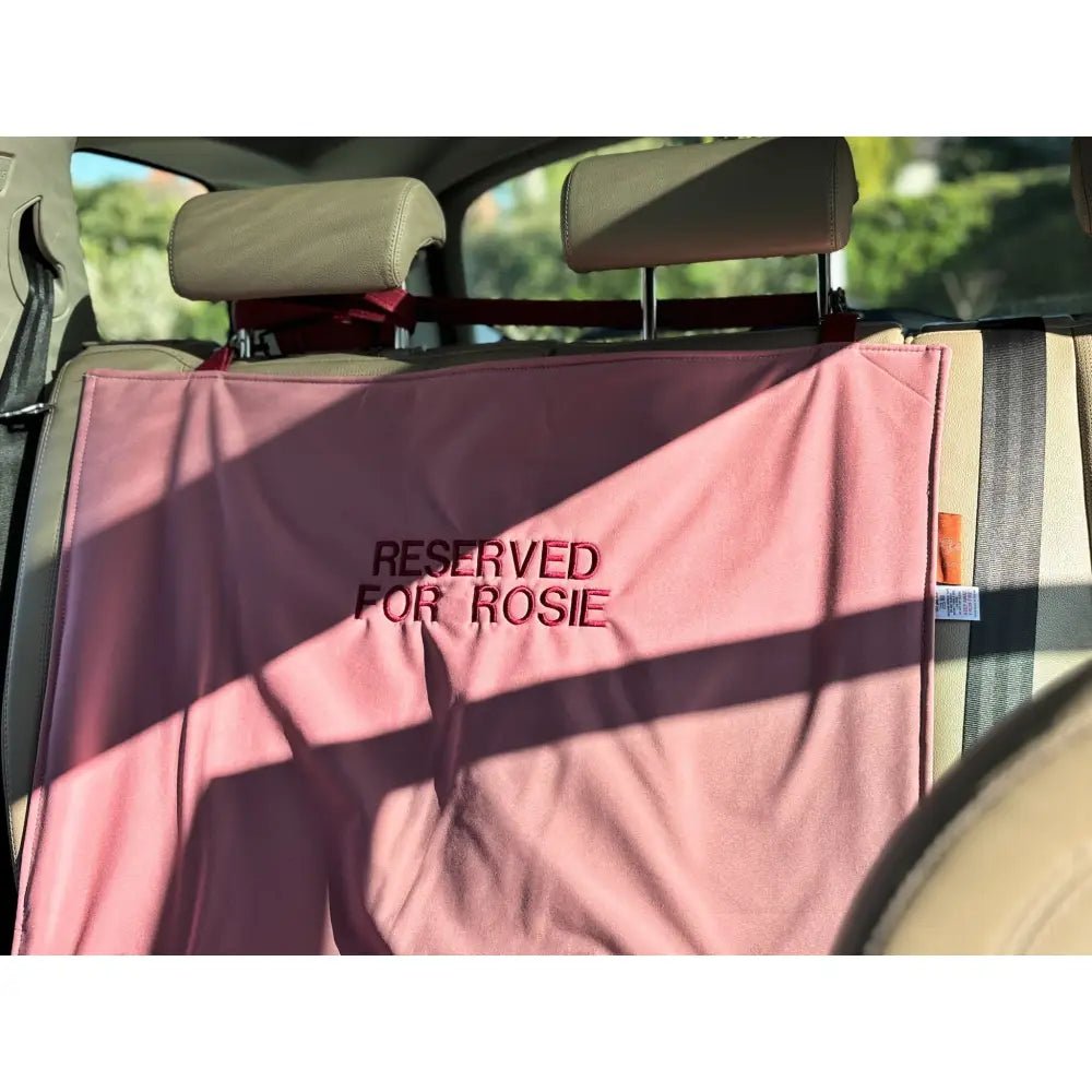 Personalised Waterproof Dog Car Boot Liner - Rainfleece, Wipe Clean - Hugo and Ted