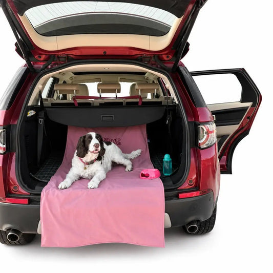 Personalised Waterproof Dog Car Boot Liner - Rainfleece, Wipe Clean - Hugo and Ted
