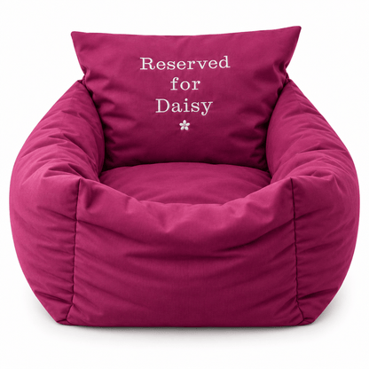 Personalised Waterproof Dog Car Seat Bed - Hugo and Ted