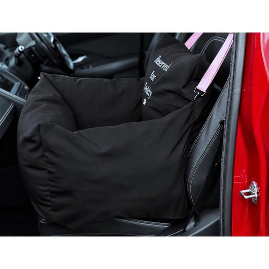 Personalised Waterproof Dog Car Seat Bed - Embroidered - Hugo and Ted