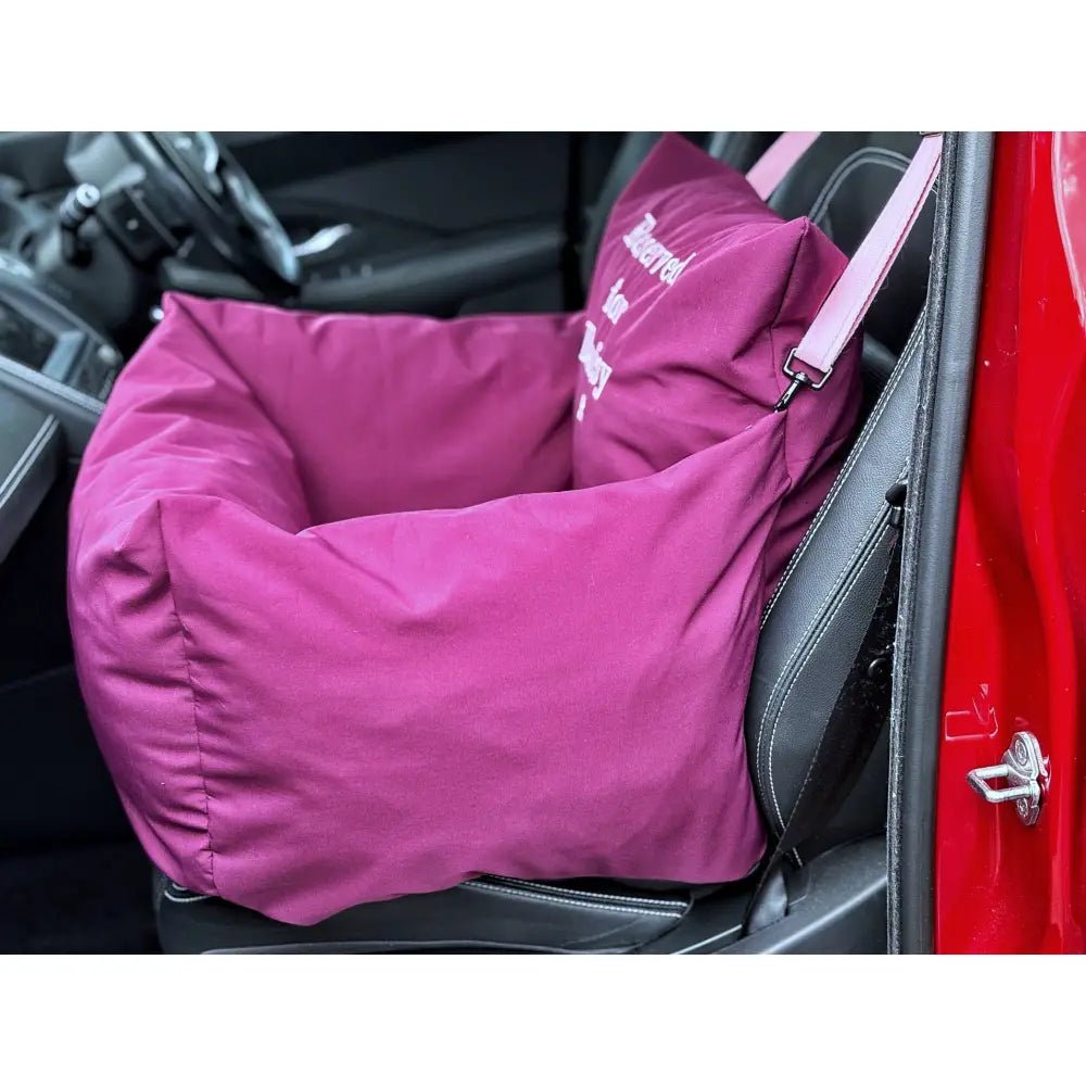 Personalised Waterproof Dog Car Seat Bed - Embroidered - Hugo and Ted