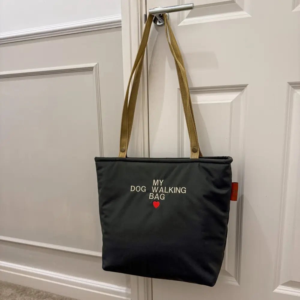 Personalised Waterproof Dog Walking Tote Bag - No Zip - Hugo and Ted
