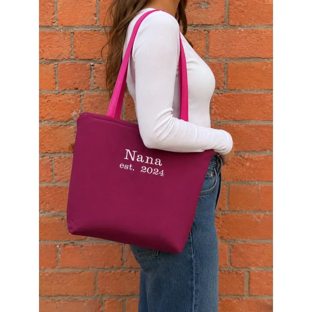 Personalised Waterproof Dog Walking Tote Bag - With Zip - Hugo and Ted