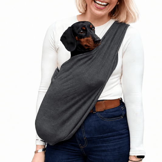 Petite Size Sweatshirt Dog Sling Carrier - Made to Order - Hugo and Ted
