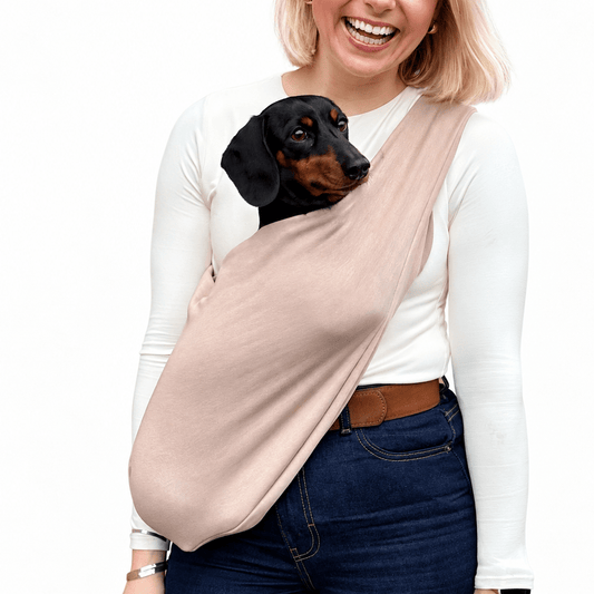 Petite Size Sweatshirt Dog Sling Carrier - Made to Order - Hugo and Ted